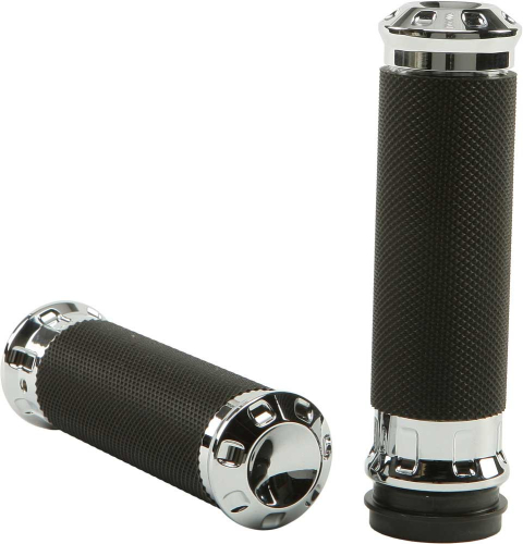 HardDrive - HardDrive Fly By Wire Throttle Custom Grips - Dash - Chrome - 0063-2075-CH