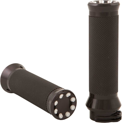 HardDrive - HardDrive Cable Throttle Custom Grips - Throttle - Black - 0063-2076-BM