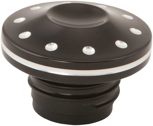 HardDrive - HardDrive Vented Throttle Gas Cap - Black - 0210-2037-BM
