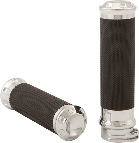 HardDrive - HardDrive Cable Throttle Custom Grips - Dash - Chrome - 0063-2074-CH