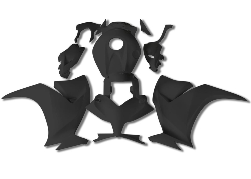 Yana Shiki - Yana Shiki Fairing Kit - Black - BKH211BCK