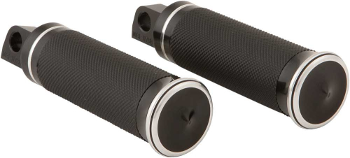 HardDrive - HardDrive Footpeg Set - Shock - Black - 0035-1138-BM