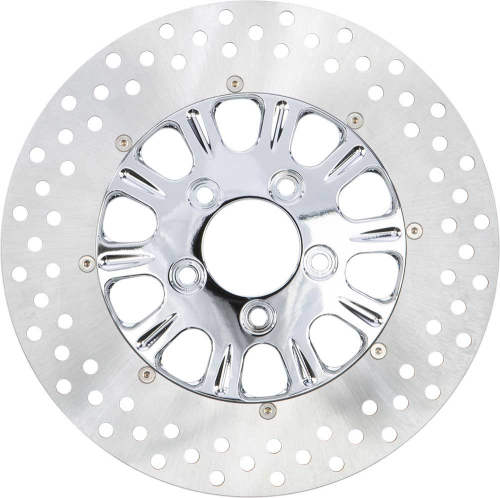 HardDrive - HardDrive Luck 11.5in. Two-Piece Brake Rotor - Chrome - F2121CRU115-2P