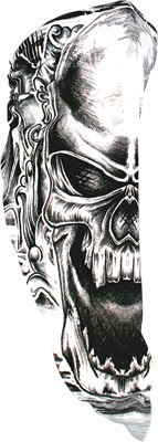 Zan Headgear - Zan Headgear 3-in-1 Headband - Microlux - BE1002 - Skull - OSFM