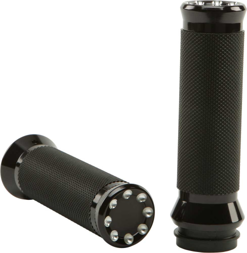 HardDrive - HardDrive Fly By Wire Throttle Custom Grips - Throttle - Black - 0063-2077-BM