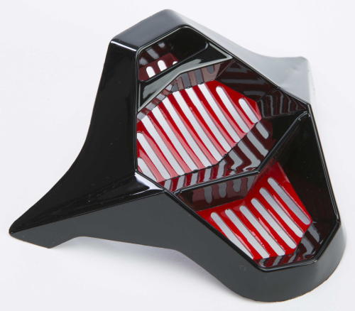 Fly Racing - Fly Racing Mouthpiece for Kinetic Pro 2014 Short Replica Helmets - Black/Red/Lime - 73-3282