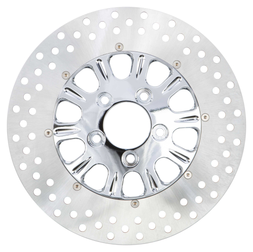 HardDrive - HardDrive Luck 11.5in. Two-Piece Brake Rotor - Chrome - F2121CFU115-2P