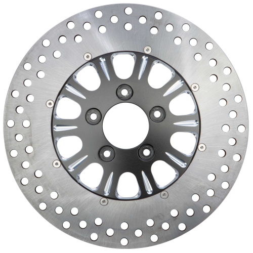 HardDrive - HardDrive Luck 11.5in. Two-Piece Brake Rotor - Black - F2121AFU115-2P