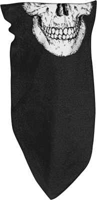 Zan Headgear - Zan Headgear 3-in-1 Headband - Fleece Lined - BVF002 - Skull - OSFM