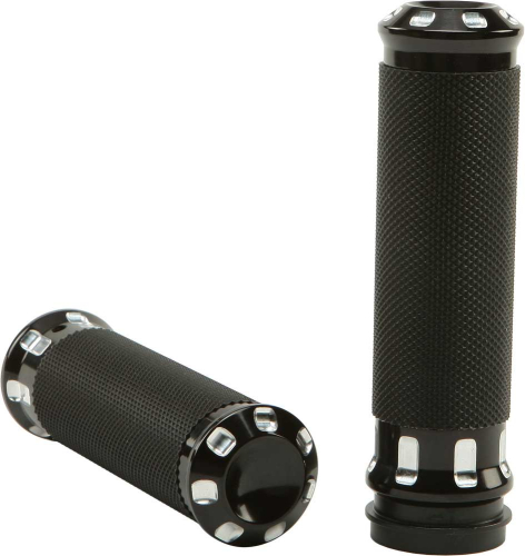 HardDrive - HardDrive Fly By Wire Throttle Custom Grips - Dash - Black - 0063-2075-BM