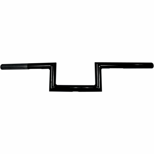 LA Choppers - LA Choppers 7/8in. Narrow Z Old School Handlebar - 12in. - Black Powdercoat - LA-7387-12B