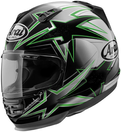 Arai Helmets - Arai Helmets Shield Cover Set for Defiant Helmet - Asteroid Green - 5168