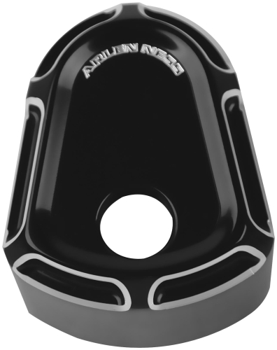 Arlen Ness - Arlen Ness Ignition Switch Cover - Beveled - Black - 04-167
