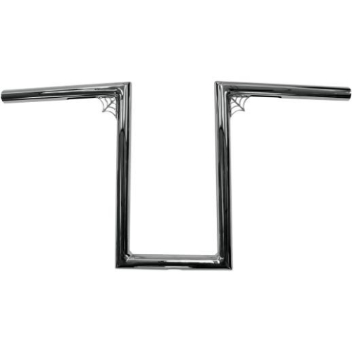 LA Choppers - LA Choppers 1-1/4in. Old School Web Z Handlebar - 12in. - Chrome - LA-7307-W12