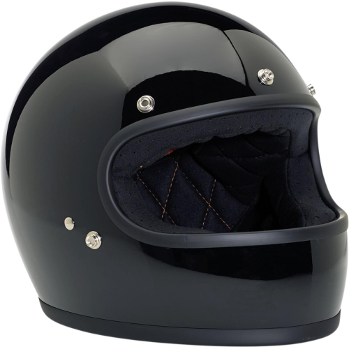 Biltwell Inc. - Biltwell Inc. Gringo Solid Helmet - GH-BLK-GL-XXL - Gloss Black - 2XL