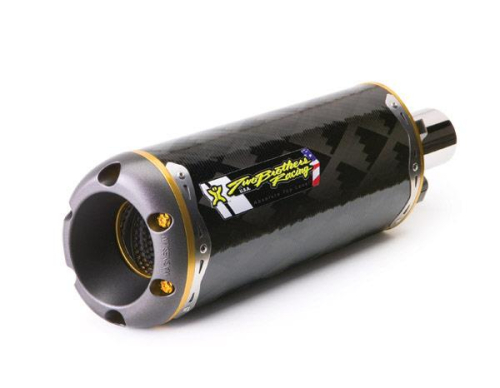Two Brothers Racing - Two Brothers Racing Cat-Eliminator V3 Slip-On Exhaust System with M-2 Shorty Canister - Carbon Fiber - 005-2990407V3