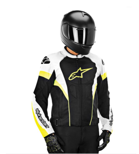 Alpinestars - Alpinestars T-GP Plus R Air Jacket - 3300614-125-4X - Black/White/Fluorescent Yellow - 4XL