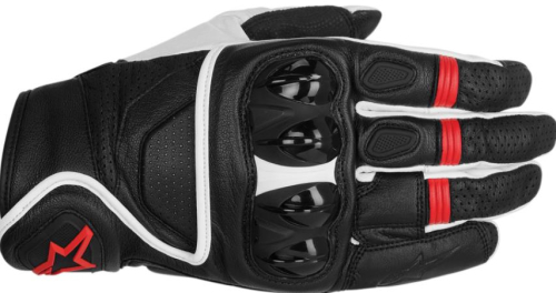 Alpinestars - Alpinestars Celer Leather Gloves - 3567014-123-3X - Black/White/Red - 3XL