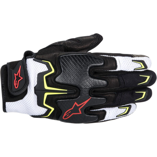 Alpinestars - Alpinestars Fighter Air Gloves - 3567514-1053-2X - Black/White/Yellow/Red - 2XL