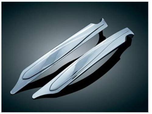 Kuryakyn - Kuryakyn Saddlebag Filler Panels (Upper Covers Only) - Chrome - 7221