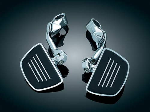 Kuryakyn - Kuryakyn Premium Mini Boards Tour-Tech Adjustable Cruise Mounts - Short Arm - Chrome - 7580