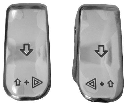 Bagger-Werx - Bagger-Werx Turn Signal Switch Extension Caps - Chrome - 01-904
