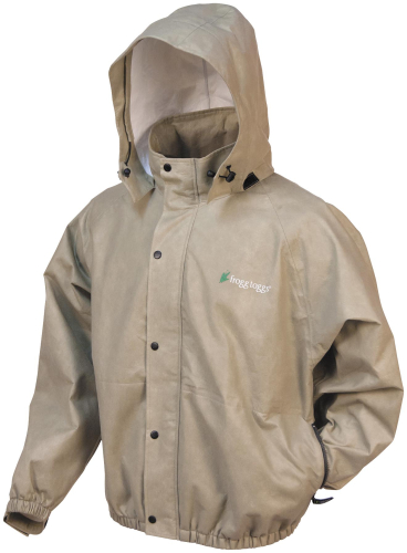 Frogg Toggs - Frogg Toggs Pro Action Rain Jacket - PA63122-04-SM - Khaki - Small