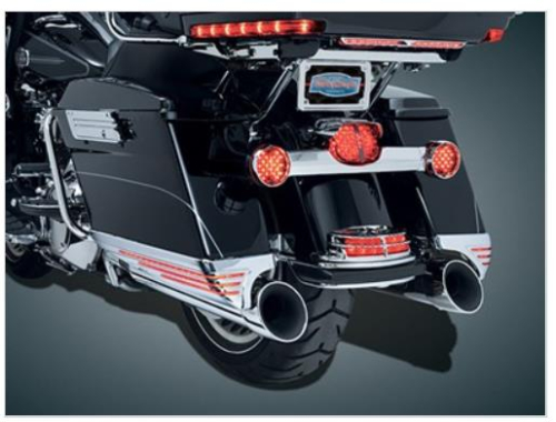 Kuryakyn - Kuryakyn Saddlebag Extensions - Chrome - 7272