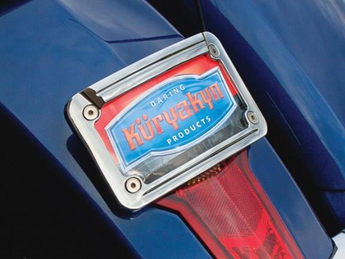 Kuryakyn - Kuryakyn LED Laydown Curved License Plate Frame - 7688