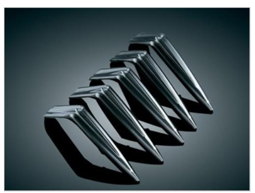 Kuryakyn - Kuryakyn Mach 2 Air Cleaner Spikes - Black - 9556