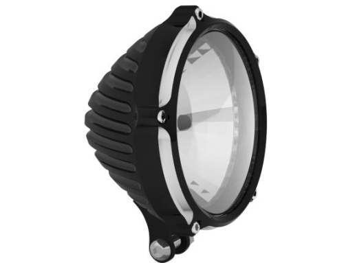 RSD - RSD Nostalgia 5 3/4in. Headlight Assembly - Contrast Cut - 0207-2007-BM