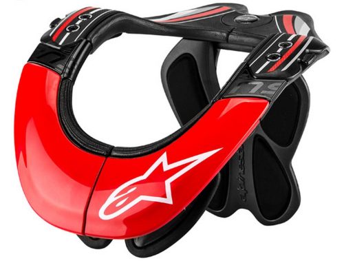 Alpinestars - Alpinestars BNS Tech Carbon Neck Support - 6500014-1430-XS - Red - XS-Md
