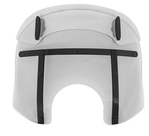 Memphis Shades - Memphis Shades Drop Top Memphis Fats Windshield (7in. Cutout) - 13-16in. - Ghost/Night Shades - MDB31308
