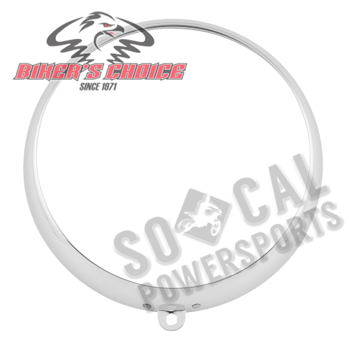 Bikers Choice - Bikers Choice 7in. Chrome Replacement Trim Ring for Headlight - 30120-01/E-PE