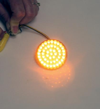 Custom Dynamics - Custom Dynamics Dynamic Clusters Front Turn Signal Insert - Bullet - GEN-200-A1157E3