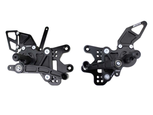 Driven Racing - Driven Racing D-Axis Rear Sets - Black - DRP-522-BK