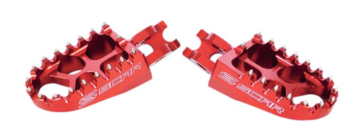 Scar Racing - Scar Racing Evolution Racing Footpegs - Red - S4510R