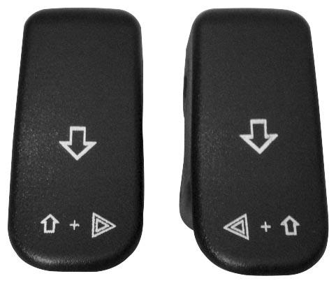 Bagger-Werx - Bagger-Werx Turn Signal Switch Extension Caps - Black - 01-903