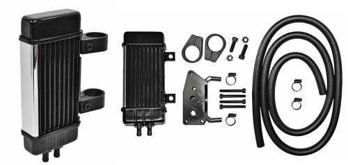 Jagg - Jagg Vertical 10 Row Oil Cooler - Wideline - Chrome - 760-2080