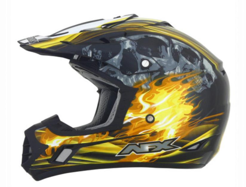 AFX - AFX FX-17 Inferno Helmet - 0110-3541 - Black/Yellow - Small