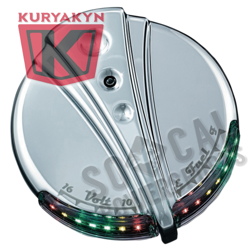 Kuryakyn - Kuryakyn Deco Fuel & Battery Gauge - 7281