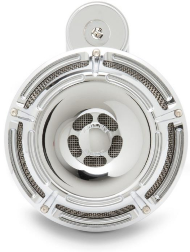 Arlen Ness - Arlen Ness Horn Cover - Slot Track - Chrome - 70-203