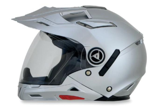 AFX - AFX FX-55 7-In-1 Solid Helmet - 0104-1251 - Silver - Medium