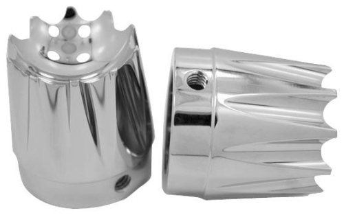 Avon Grips - Avon Grips Excalibur Axle Nut Covers - 7/8in. - Chrome - AXL-EX-CH-78
