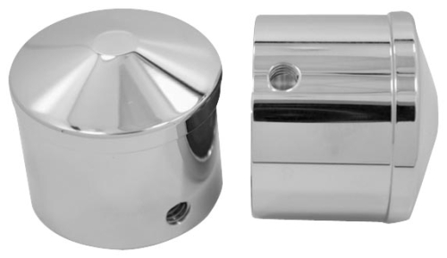 Avon Grips - Avon Grips Air Cushion/Custom Contour Axle Nut Covers - 7/8in. - Chrome - AXL-AIR-CH-78