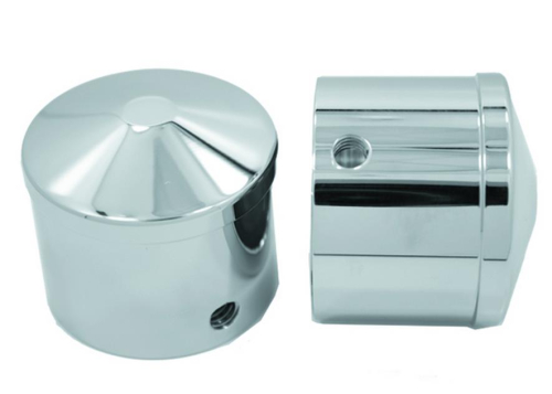 Avon Grips - Avon Grips Custom Contour Axle Nut Covers - 7/8in. - Chrome - AXL-CC-CH-78
