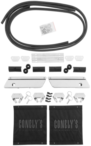 Conelys - Conelys Saddlebag Hardware and Latch Kit - Chrome - CHWLK2012CR