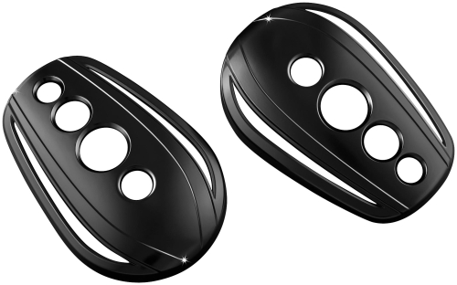 Kuryakyn - Kuryakyn Black Hole Accents Stock Mirror Covers - 1756