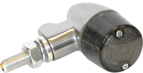 K&S Technologies - K&S Technologies Polished Aluminum Marker LED Lights - Round #2 with Smoke Lens - Three Wire - 26-8336