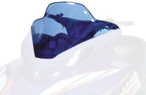 Powermadd - Powermadd Cobra Windshield - 12in. - Clear w/Blue Graphics - 14332